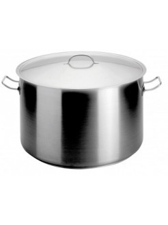 Caçarola Alta Industrial C/Tampa Inox 24cm 6,2Ltr. | ARTAME