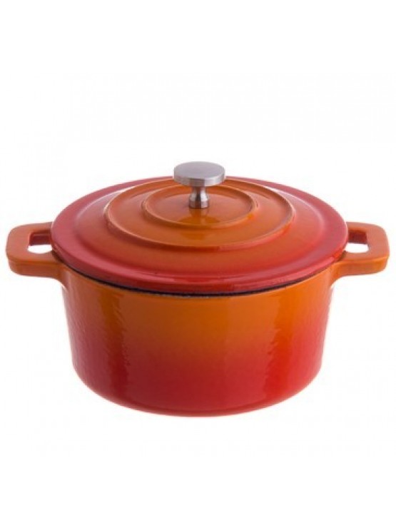 Caçarola Ferro Fundido Laranja 11cm 40cl 