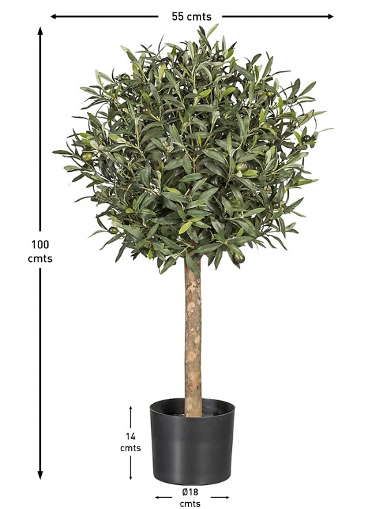 Oliveira Artificial com Tronco Natural 100cm