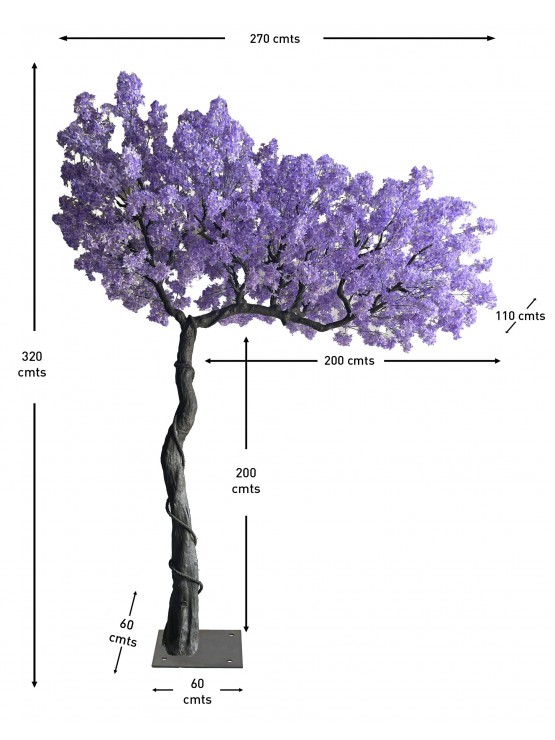 Árvore Lilás Artificial 320cm