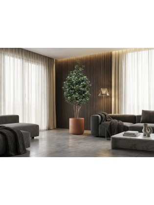 Árvore Eucalipto Artificial com Tronco Natural 210cm