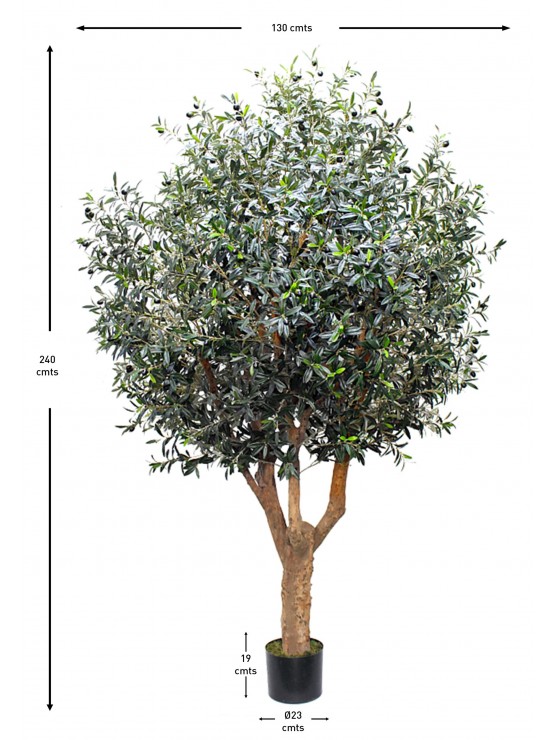 Oliveira Artificial com Tronco Natural 240cm