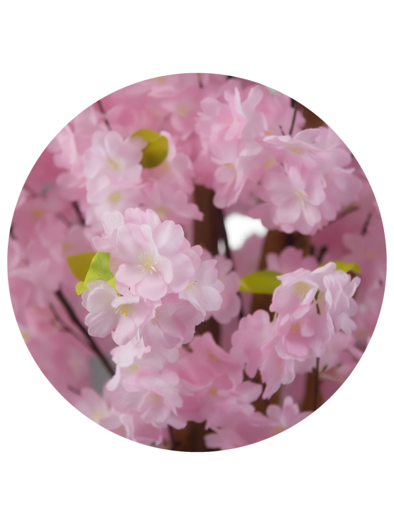 Árvore Amendoeira Rosa Artificial 160cm