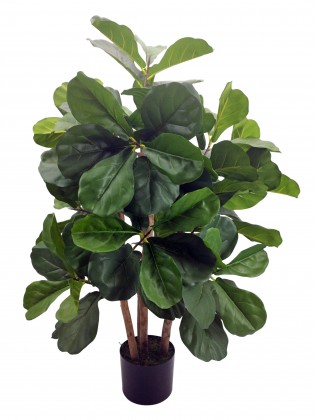 Árvore Ficus Lyrata Artificial com Tronco Natural 115cm