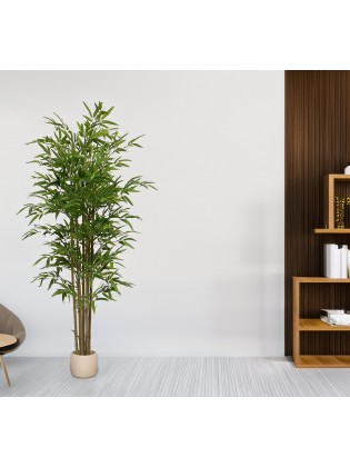 Árvore Bambu Artificial com Tronco Natural 190cm