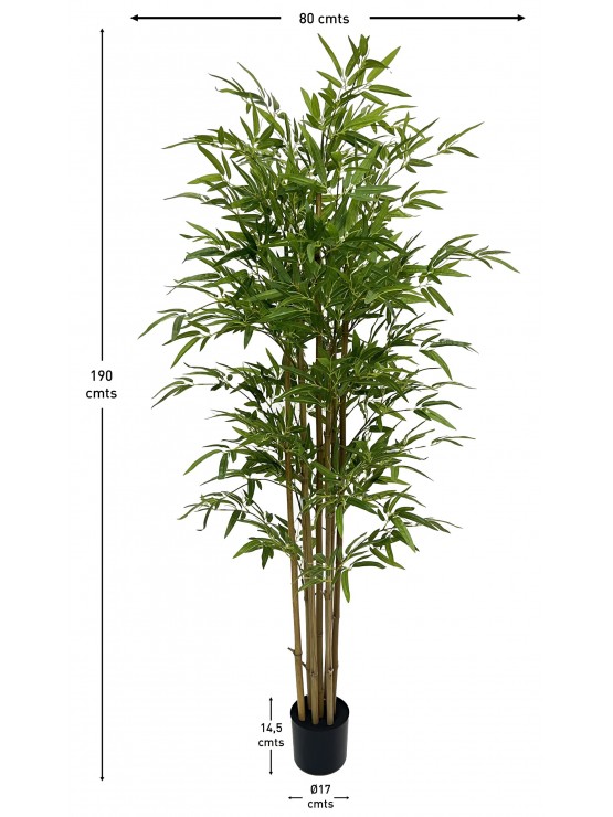 Árvore Bambu Artificial com Tronco Natural 190cm