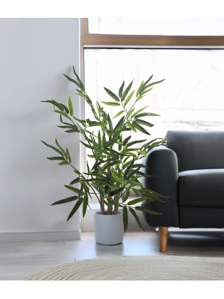 Árvore Bambu Artificial com Tronco Natural 65cm