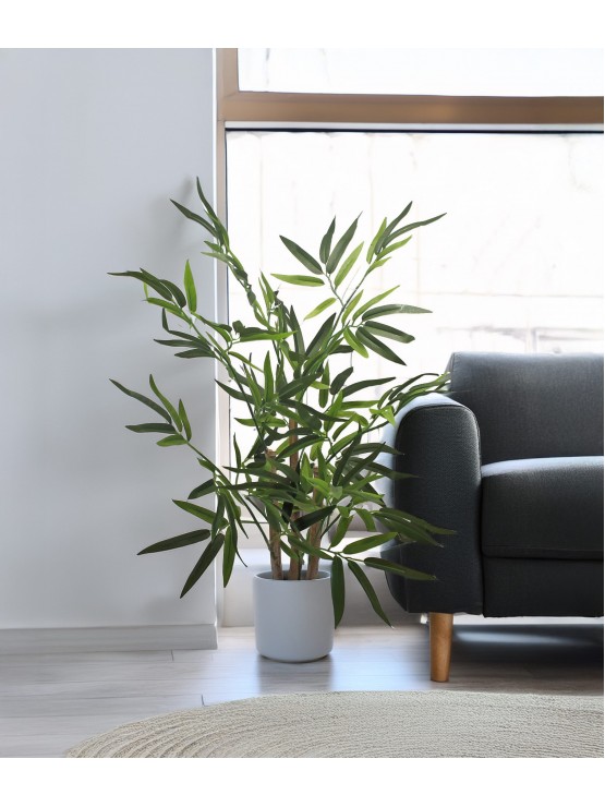 Árvore Bambu Artificial com Tronco Natural 65cm