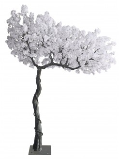 Árvore Lilás Branco Artificial 320cm