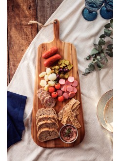 Provence Tabua de Madeira Teca 65x27cm