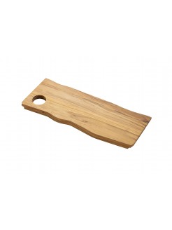 Tabua Retangular de Madeira Teca Savia 40x15cm