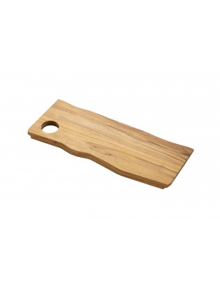 Tabua Retangular de Madeira Teca Savia 40x15cm