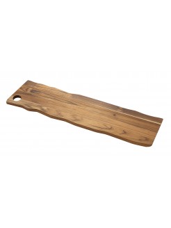 Tabua Retangular de Madeira Teca Savia 80x20cm