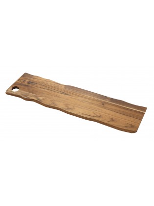 Tabua Retangular de Madeira Teca Savia 80x20cm