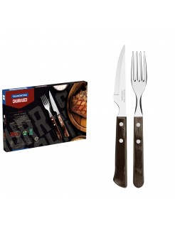 Conjunto de talheres para bife Tramontina Polywood 12 peças