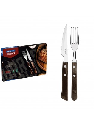 Conjunto de talheres para bife Tramontina Polywood 12 peças
