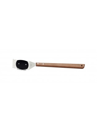 Escova de limpeza para grelha Tramontina com cabo de madeira 42 cm