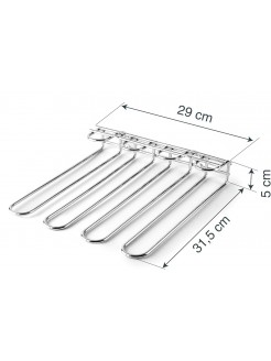 Suporte 12 Copos Cromado