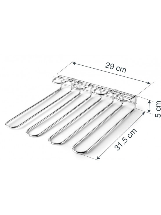 Suporte 12 Copos Cromado