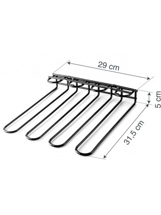 Suporte 12 Copos Preto