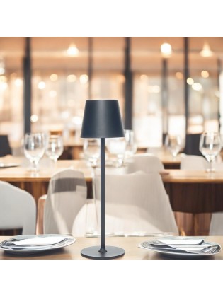 Candeeiro de Mesa Alto Preto 