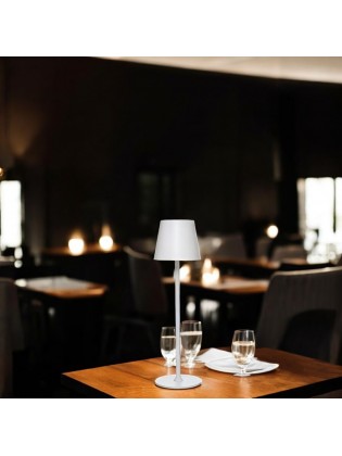 Candeeiro de Mesa Alto Branco