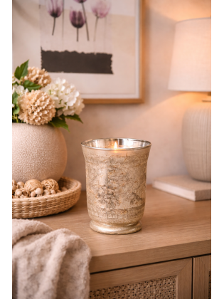 Castiçal Branco Ferrugem 23cm