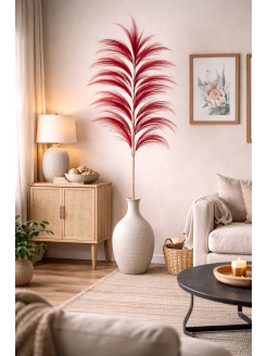 Rama Vermelho Fibra Natural