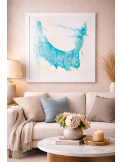 Quadro Abstrato Azul