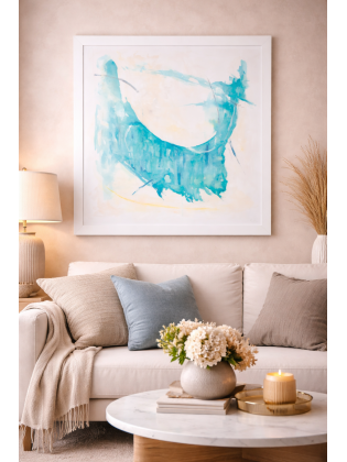 Quadro Abstrato Azul