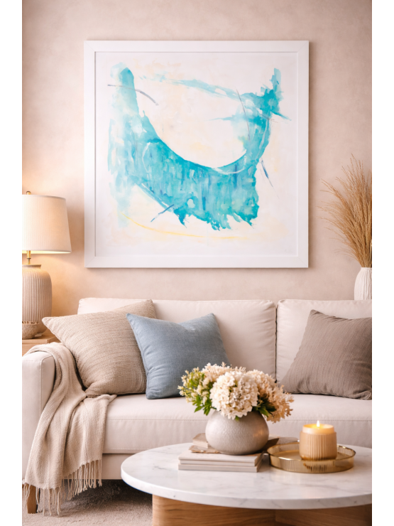 Quadro Abstrato Azul