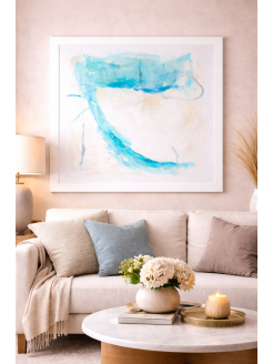 Quadro Abstrato Azul 2