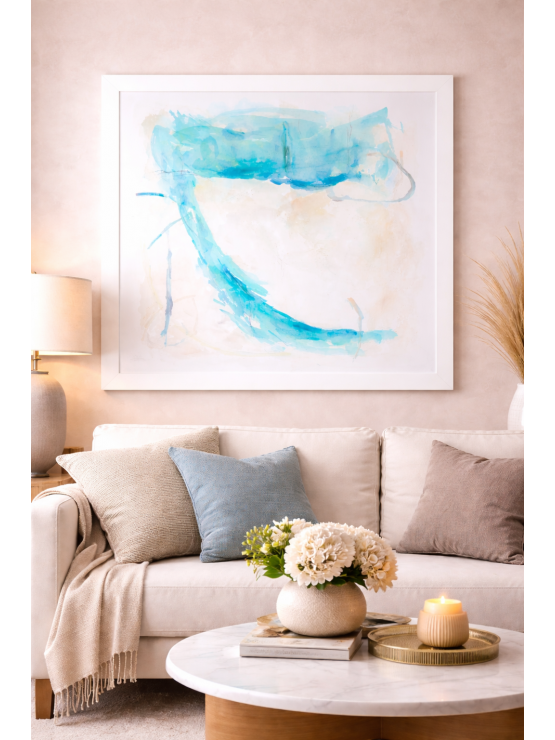 Quadro Abstrato Azul 2