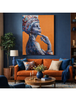 Quadro Africana 75x100cm