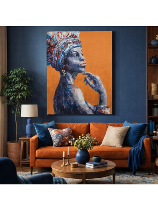 Quadro Africana 75x100cm