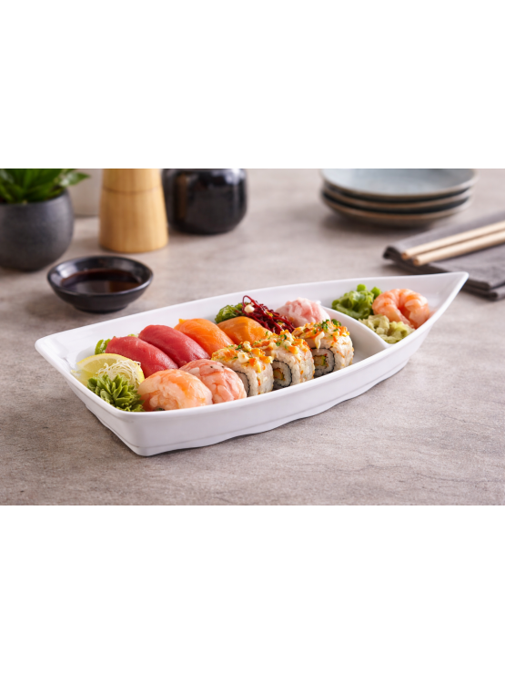 Barco Melamina Branco 32,5x15x5,2CM