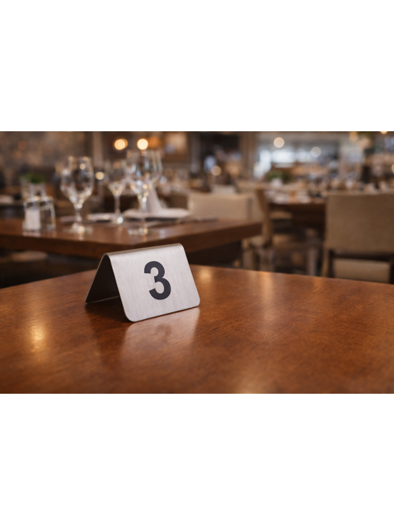 Placa Numérica Inox