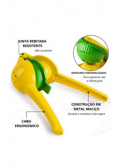 Espremedor de Limão e Lima 2 em 1 em Alumínio