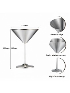 Copo Martini Inox 200ml Caixa 6 Unidades