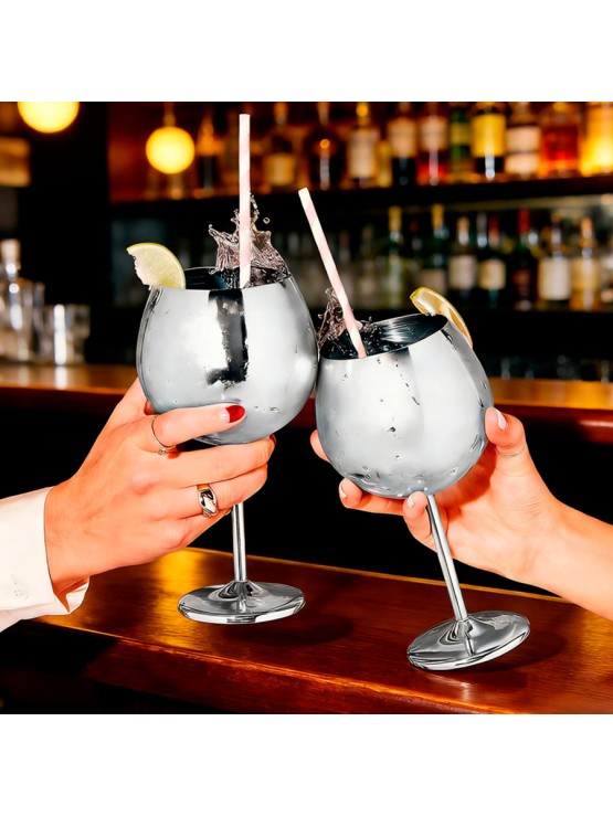 Copo Gin Inox 500ml Caixa 6 Unidades