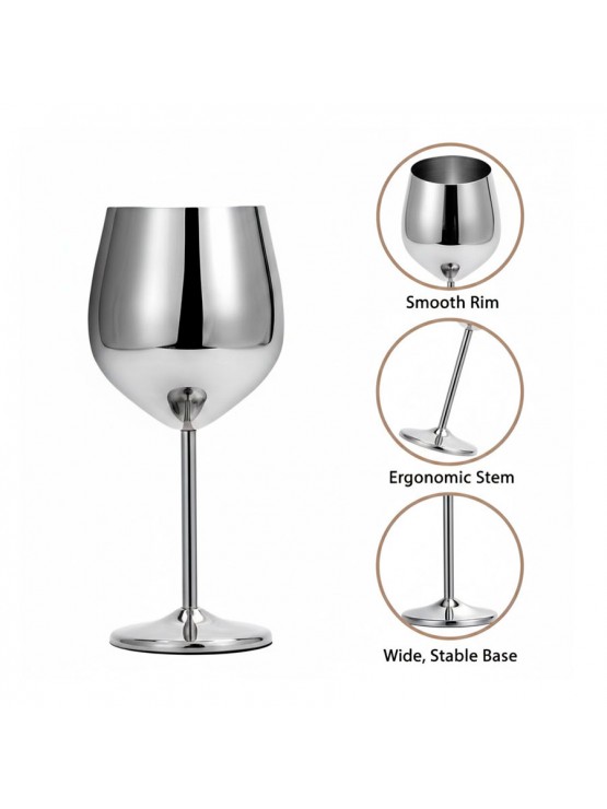 Copo Gin Inox 500ml Caixa 6 Unidades