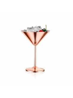 Copo Martini Inox Cobre 200ml Caixa 6 Unidades