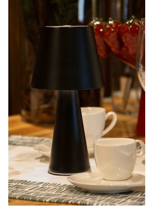 Candeeiro de Mesa Preto