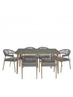 Conjunto Jardim 7 Peças Alumínio