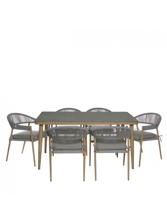 Conjunto Jardim 7 Peças Alumínio