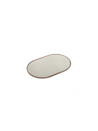 PEARL Prato Oval Porcelana Bege 24cm