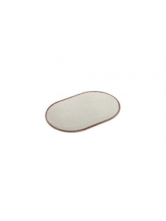 PEARL Prato Oval Porcelana Bege 24cm