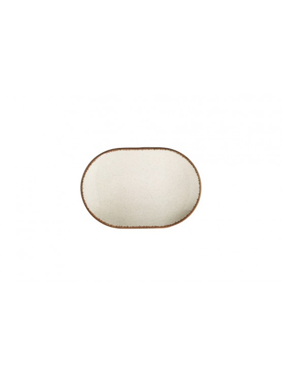 PEARL Prato Oval Porcelana Bege 24cm