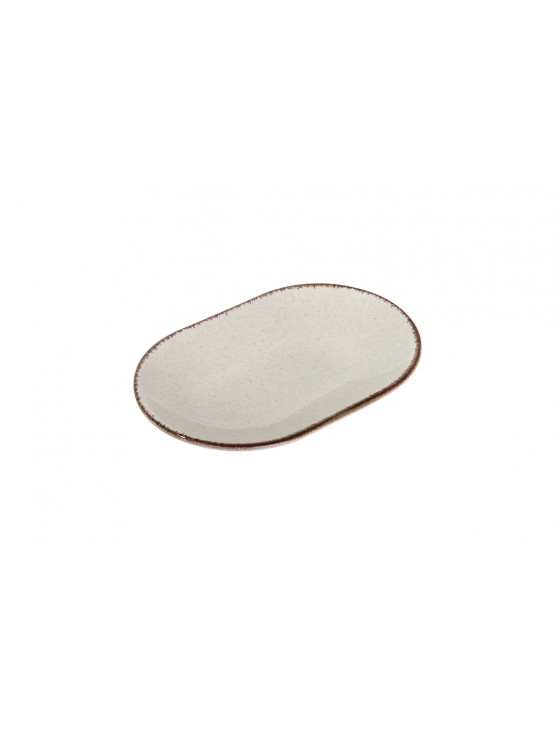 PEARL Prato Oval Porcelana Bege 28cm