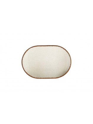 PEARL Prato Oval Porcelana Bege 28cm